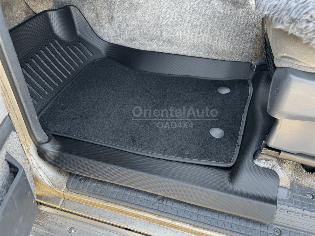 5D Double-Layer Car Floor Mats for Nissan Patrol Y60 GQ Series 1988-1997