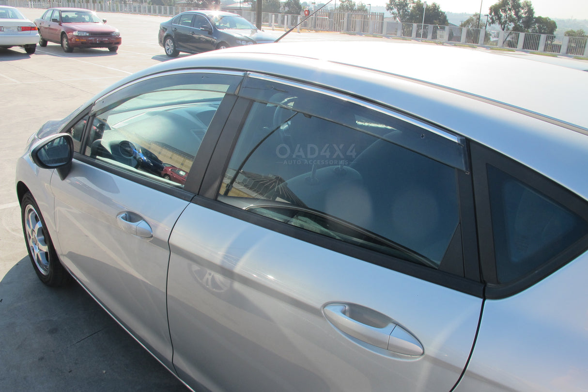 Stainless Edge Weather Shields for Ford Fiesta Hatch 2008-2019