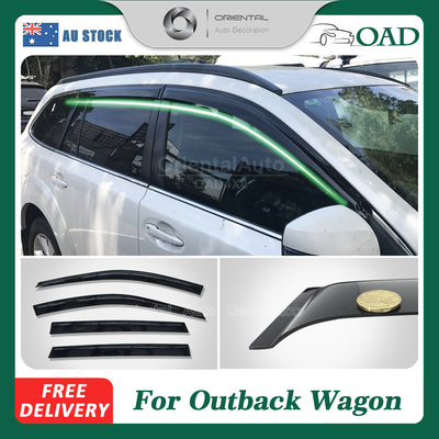 Premium Weathershields For Subaru Outback Wagon 4Gen 2009-2014 Weather Shields Window Visor