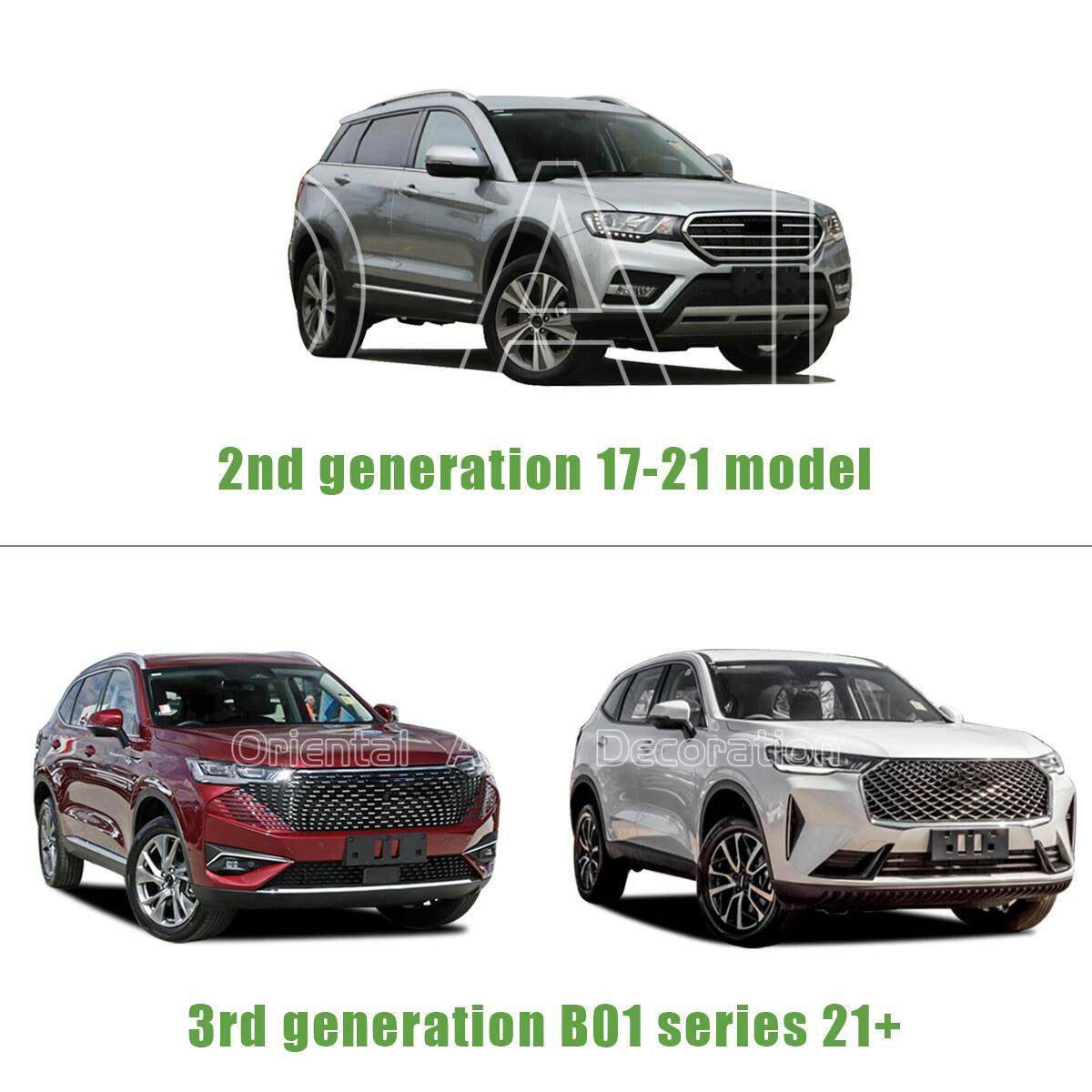 Black Aluminum Side Steps/Running Board for HAVAL H6 B01 series 2021+ #MC