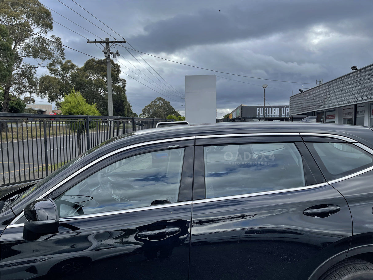 Bonnet Protector & Stainless Edge Weathershields for Haval H6 B01 Series 2021-Onwards 6PCS