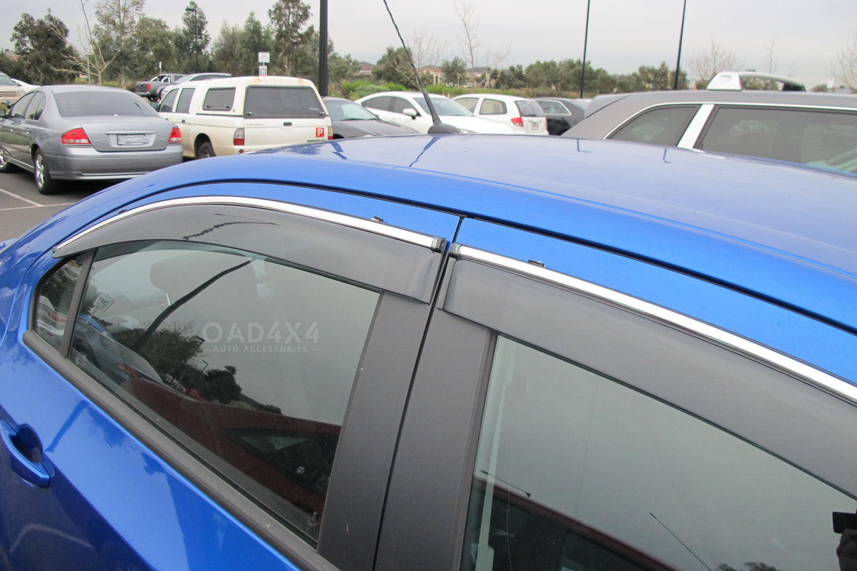 Chrome Edge Weather Shields for Holden Barina Sedan TM 2012-2019