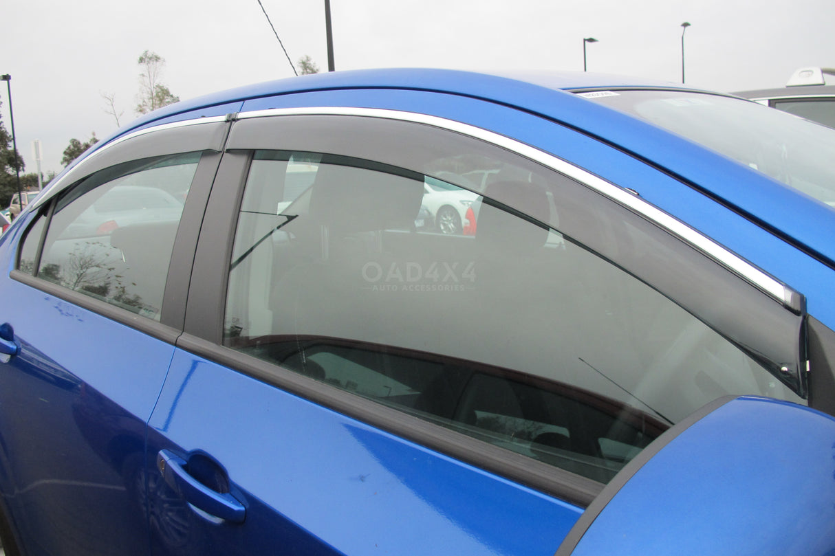 Chrome Edge Weather Shields for Holden Barina Sedan TM 2012-2019