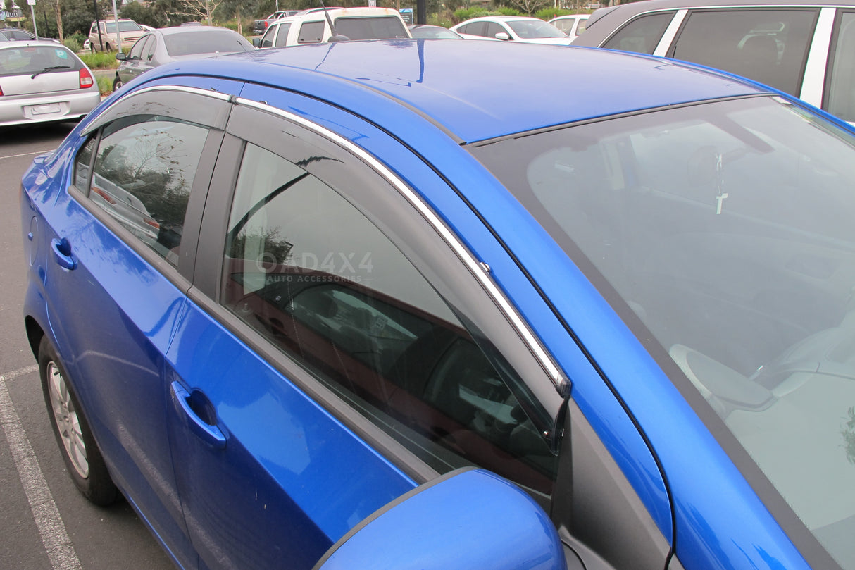 Chrome Edge Weather Shields for Holden Barina Sedan TM 2012-2019