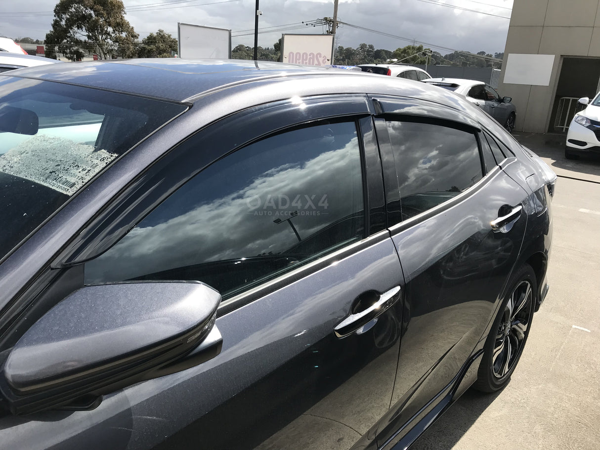 Luxury Weather Shields for Honda Civic Hatch 10th Gen 2017-2021