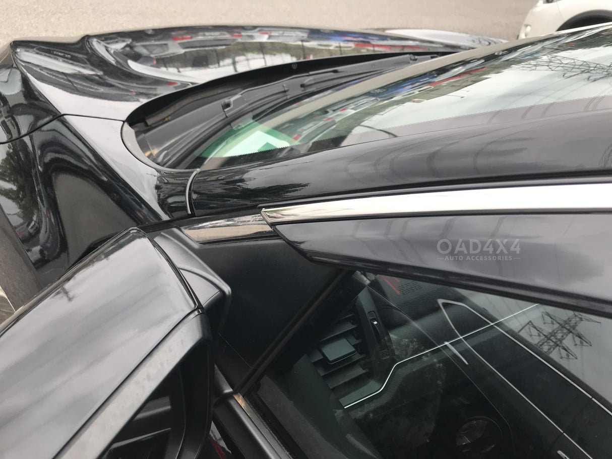 Stainless Edge Weather Shields for Honda Civic Sedan 10th Gen 2016-2021