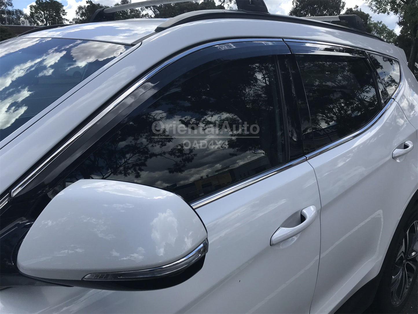 Injection Stainless Weathershields For Hyundai Santa Fe DM Series 2012-2018 Weather Shields Window Visors