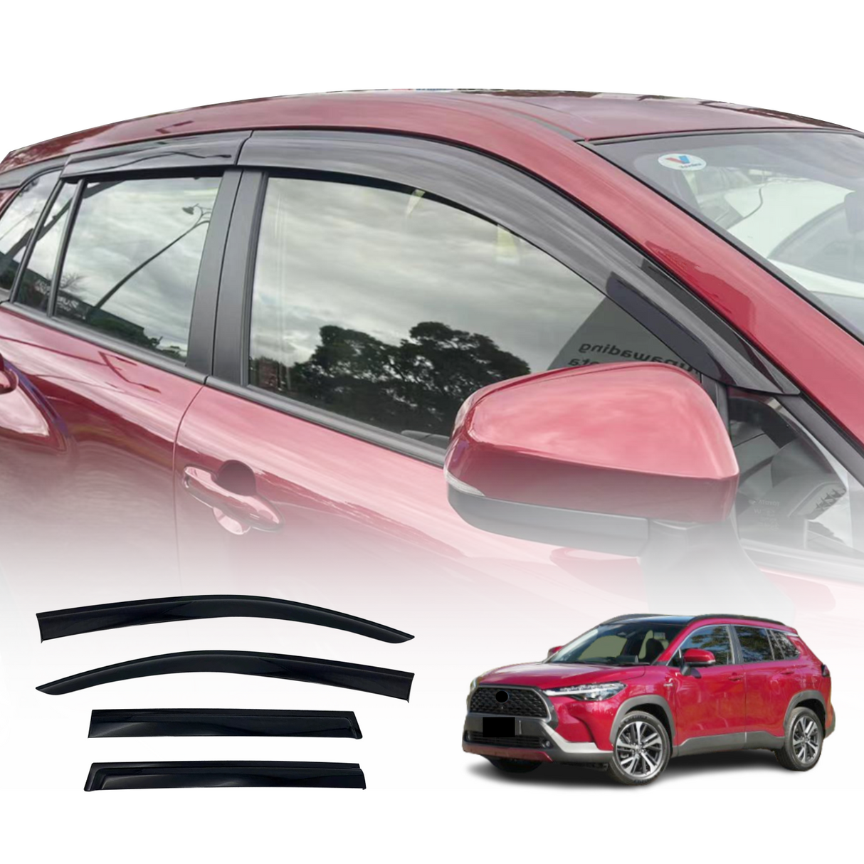 Injection Weather Shields for Toyota Corolla Cross SUV 2022-Onwards