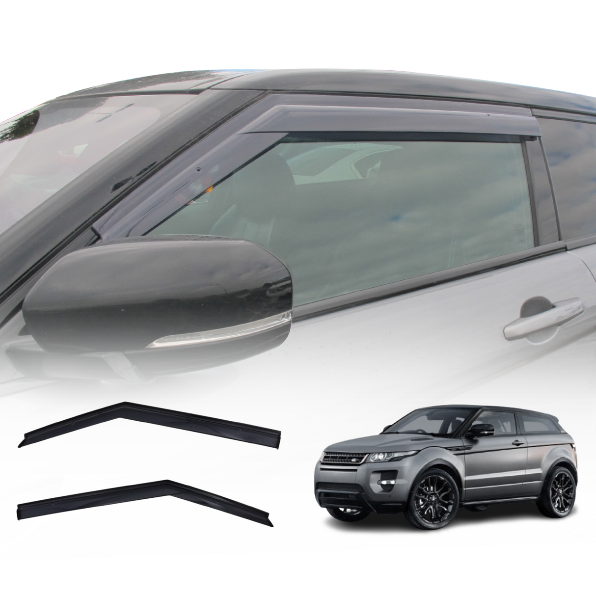 Injection Weather Shields for Land Rover Range Rover Evoque 3D L538 2011-2018 2PCS