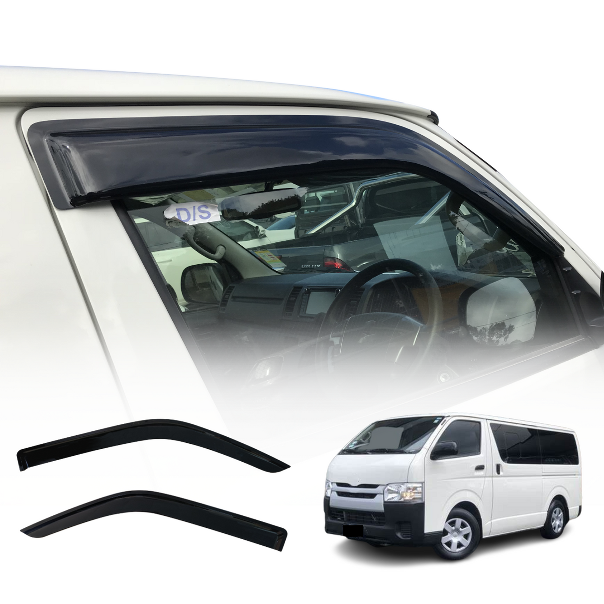 Injection Weather Shields for Toyota Hiace 2005-2019