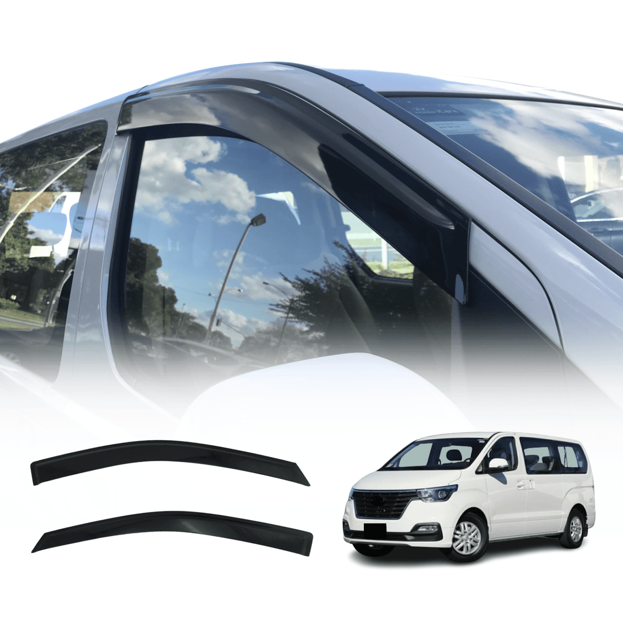 Injection Weather Shields for Hyundai IMAX 2008-2021 2PCS