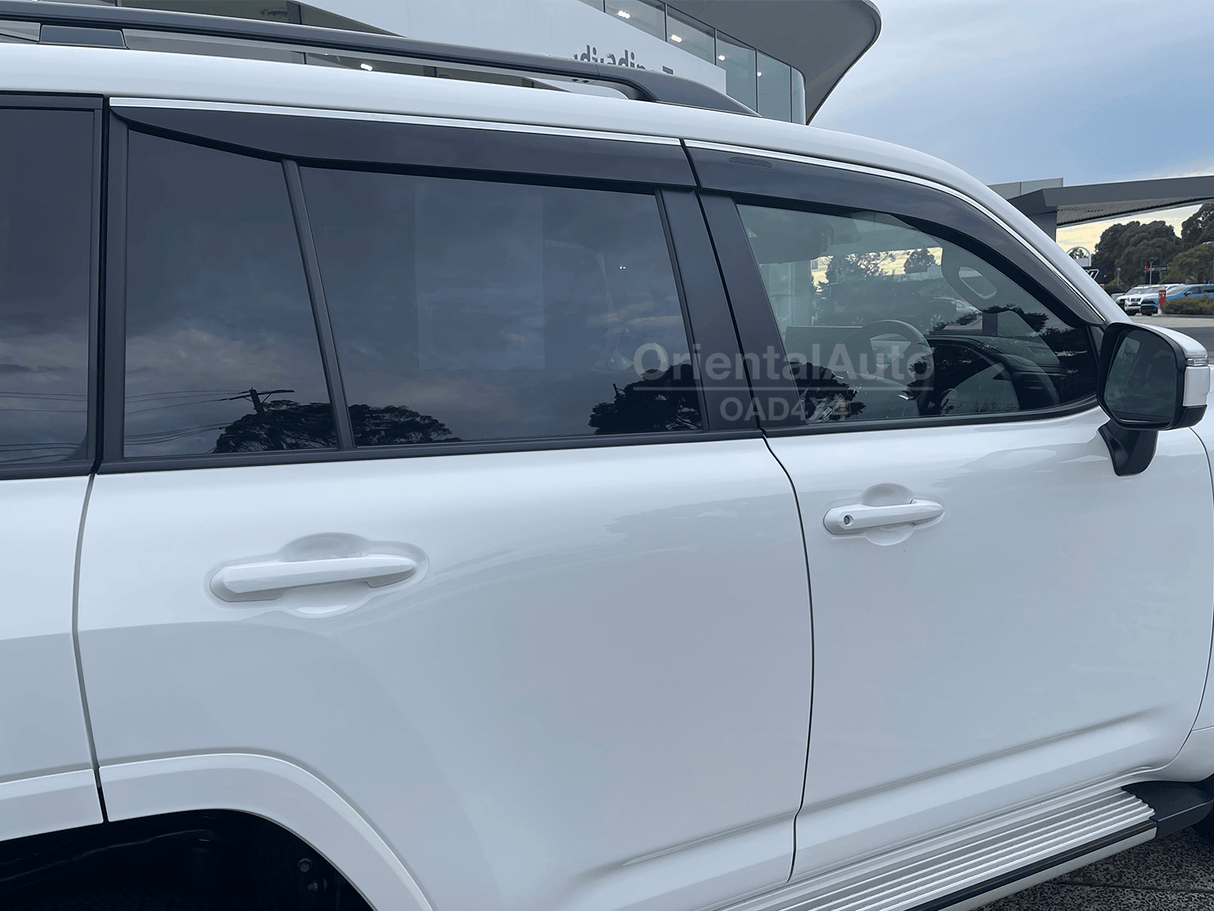 Stainless Edge Weather Shields for Toyota Land Cruiser 300 Series 2021-Onwards