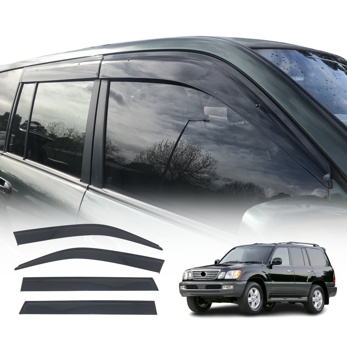 Injection Weather Shields for Lexus LX470 1998-2007