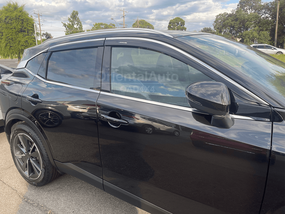 Stainless Edge Weather Shields for Nissan Qashqai J12 Series 2022-Onwards 6PCS