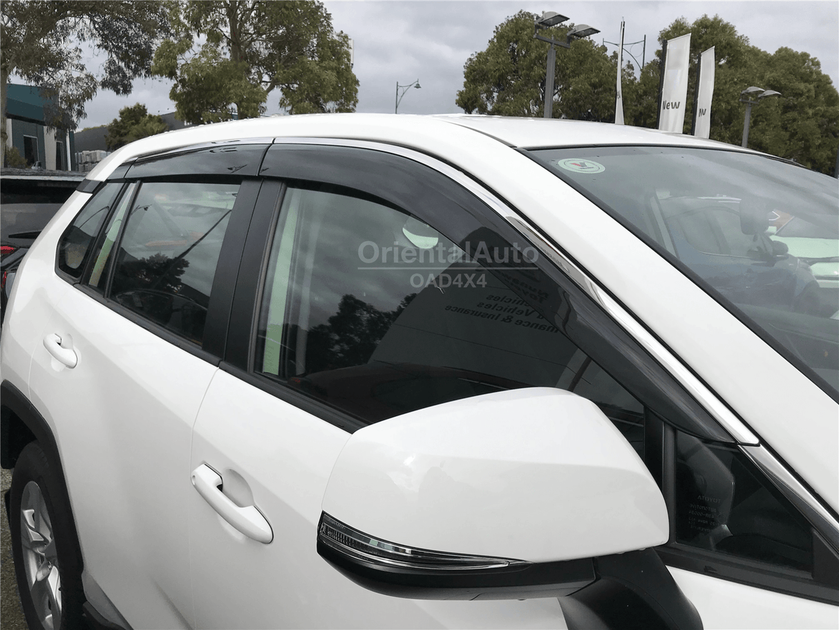 Stainless Edge Weather Shields for Toyota RAV4 RAV 4 2019-Onwards 6PCS