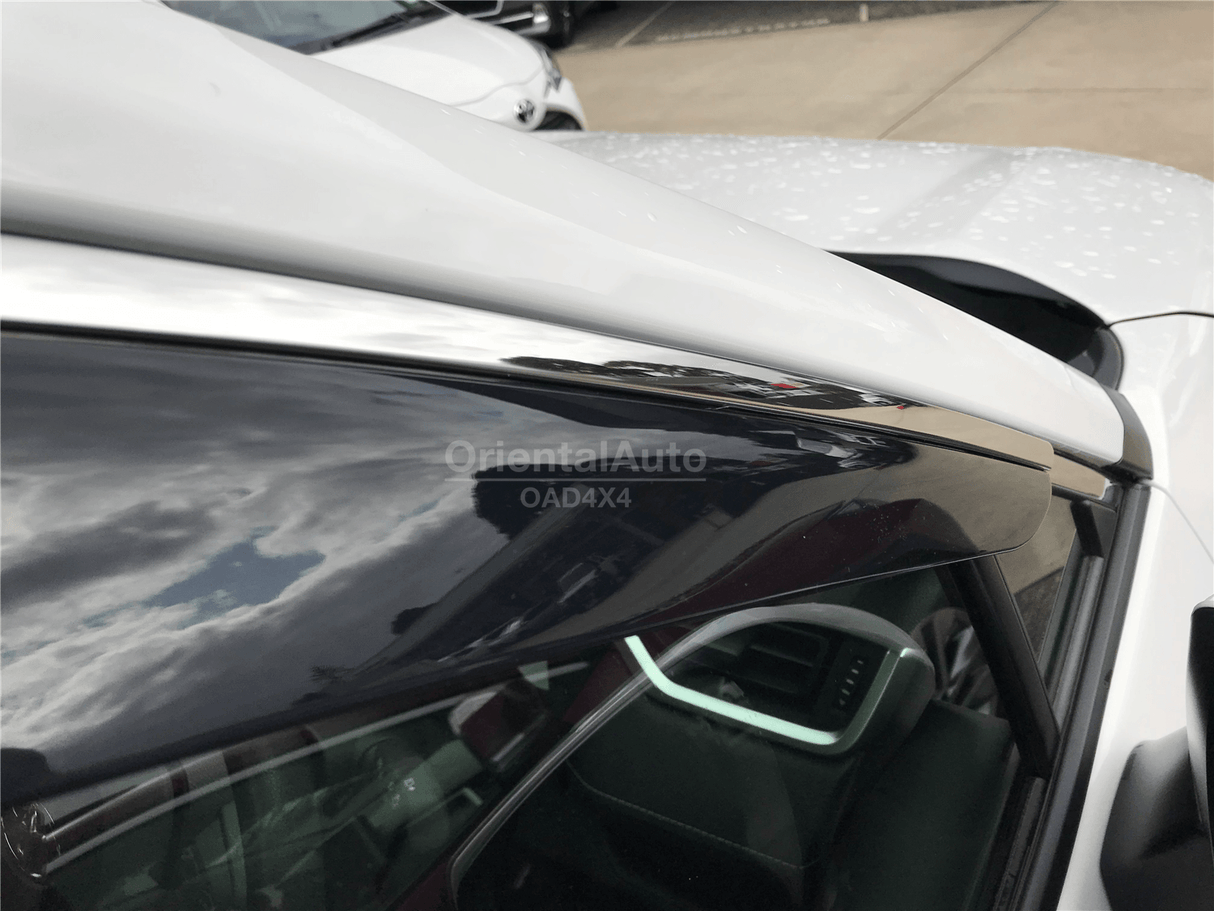 Stainless Edge Weather Shields for Toyota RAV4 RAV 4 2019-Onwards 6PCS