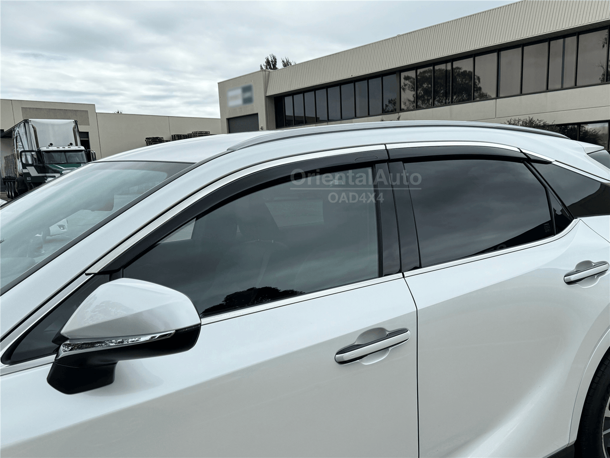 Stainless Edge Weather Shields for Lexus RX Series 2022-Onwards 6PCS