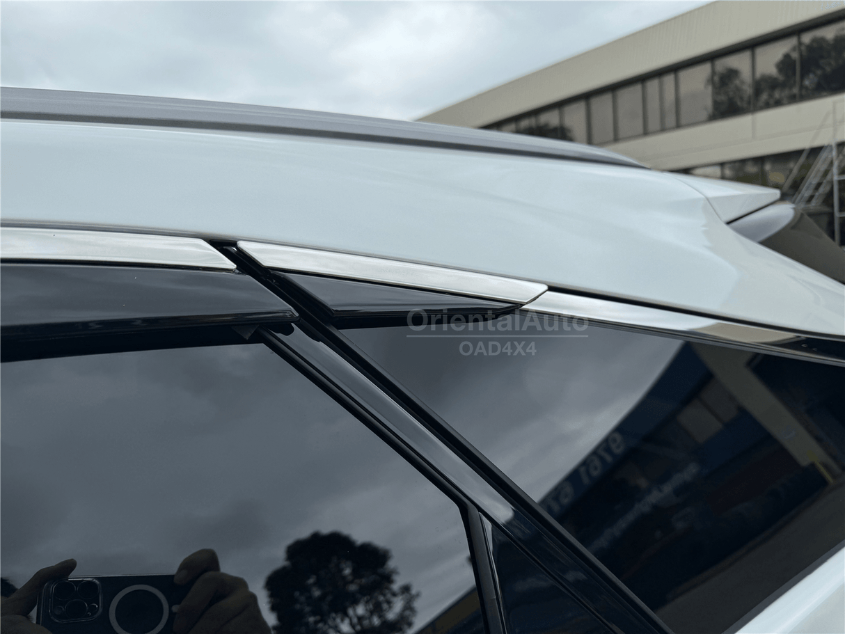Stainless Edge Weather Shields for Lexus RX Series 2022-Onwards 6PCS