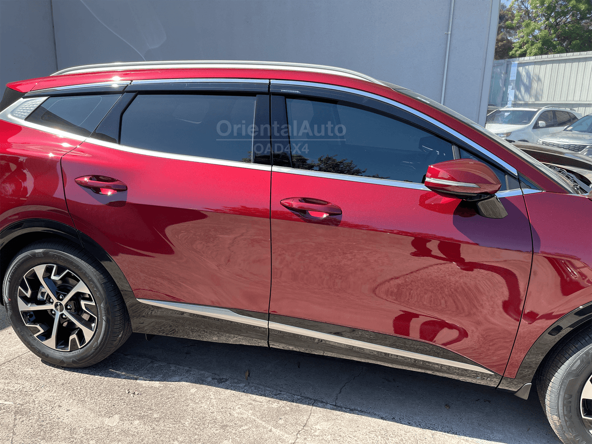 Stainless Edge Weather Shields for KIA Sportage NQ5 Series 2021-Onwards 6PCS