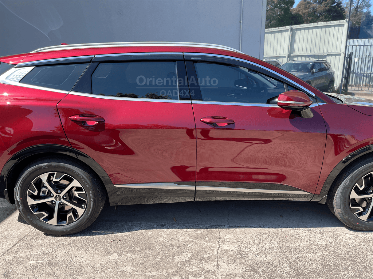 Stainless Edge Weather Shields for KIA Sportage NQ5 Series 2021-Onwards 6PCS