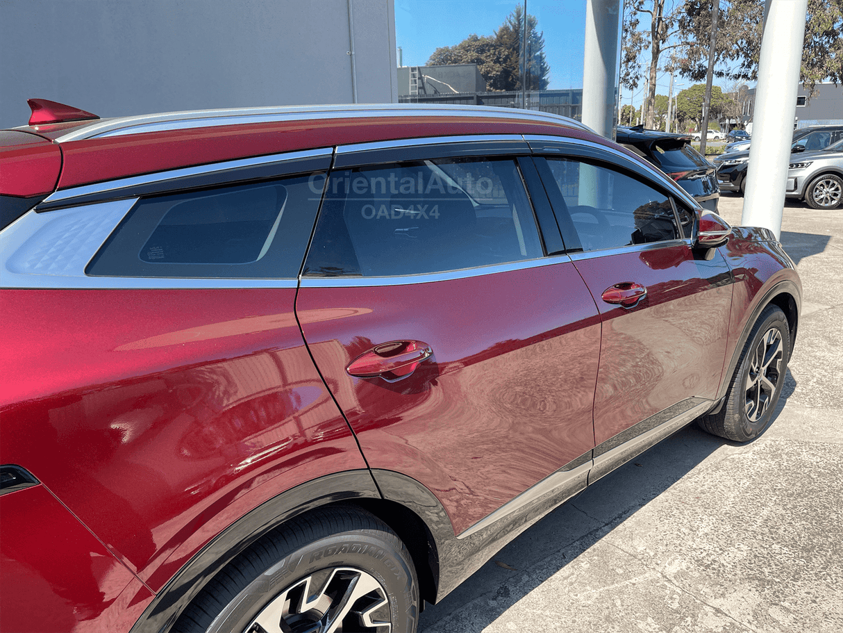 Stainless Edge Weather Shields for KIA Sportage NQ5 Series 2021-Onwards 6PCS