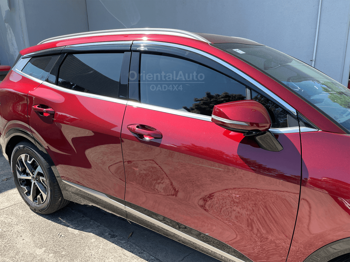 Stainless Edge Weather Shields for KIA Sportage NQ5 Series 2021-Onwards 6PCS