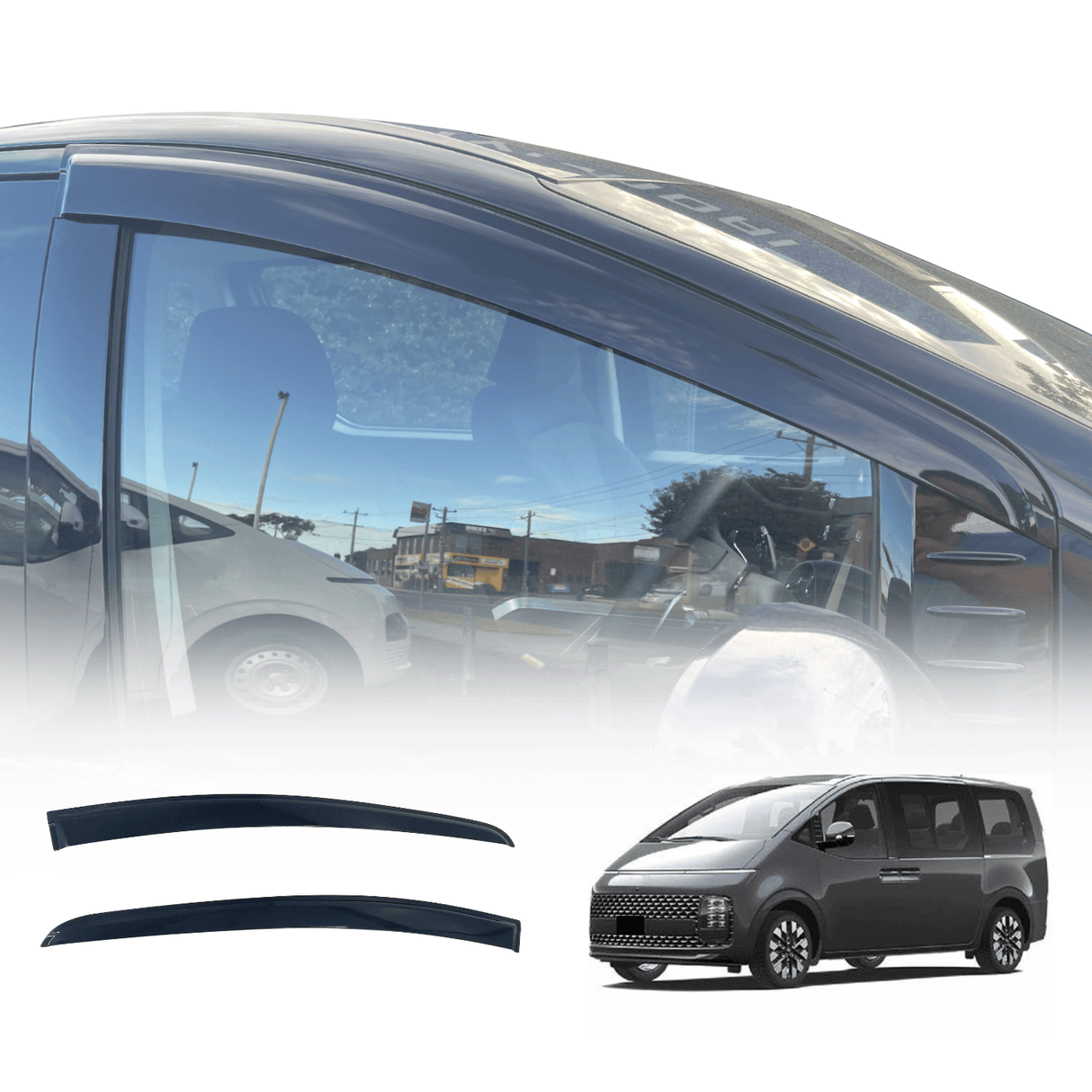 Injection Weather Shields for Hyundai Staria / Staria Load 2021-Onwards 2PCS