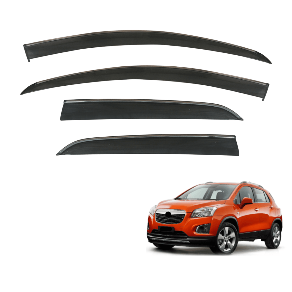 Stainless Edge Weather Shields for Holden Trax TJ Series 2013-2020