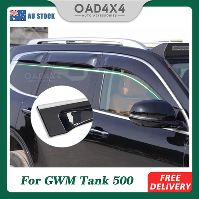 Pre-order Injection Stainless 6PCS Weathershields For GWM Tank 500 Tank500 2024-Onwards Weather Shields Window Visor