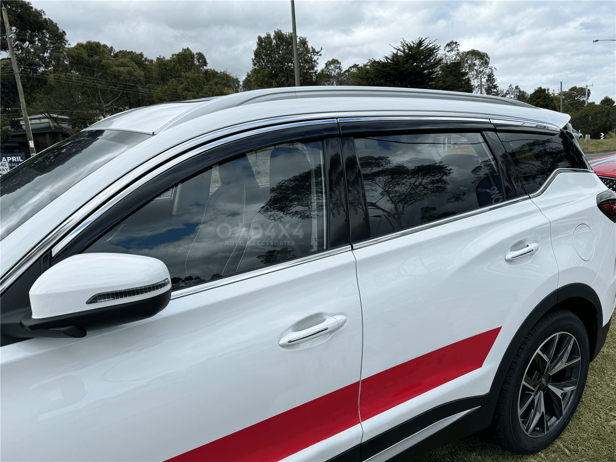 Stainless Edge Weather Shields for Chery Tiggo 7 Pro 2023-Onwards 6PCS