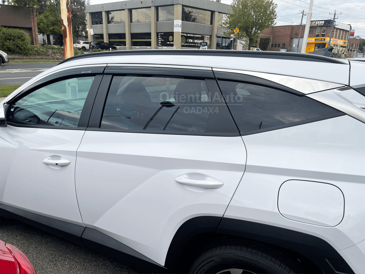 Stainless Edge Weather Shields for Hyundai Tucson 2021-Onwards 6PCS