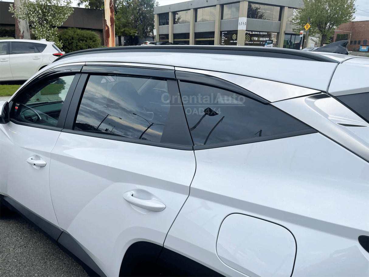 Stainless Edge Weather Shields for Hyundai Tucson 2021-Onwards 6PCS