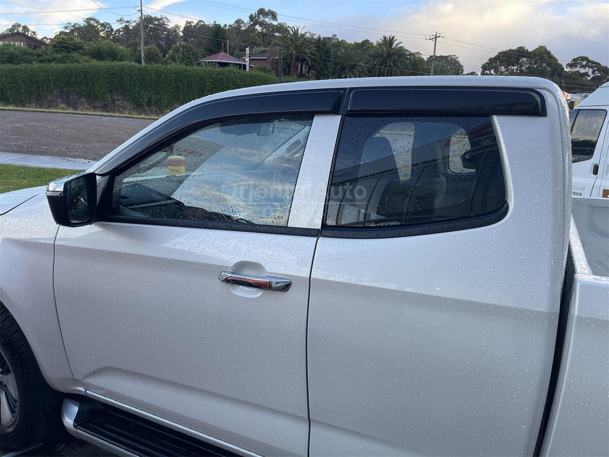 Bonnet Protector & Luxury Weathershields for ISUZU DMAX D-MAX Extra Cab 2020-Onwards