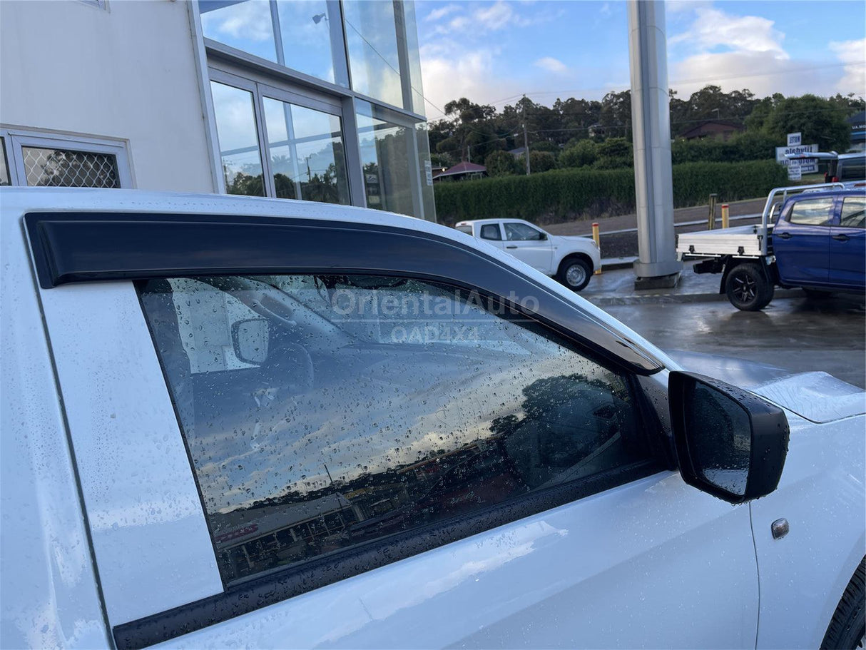 Bonnet Protector & Luxury Weathershields for ISUZU DMAX D-MAX Single / Extra Cab 2020-Onwards 2PCS