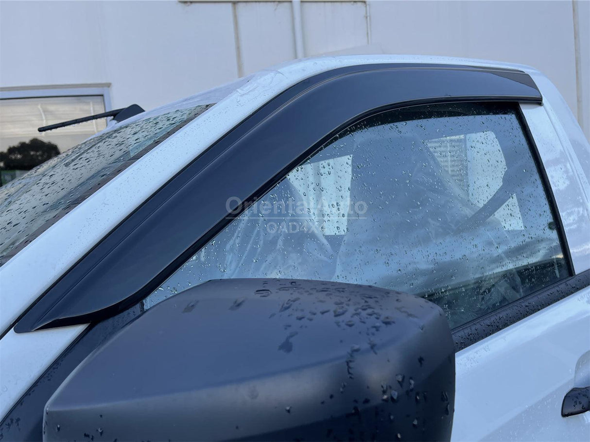 Bonnet Protector & Luxury Weathershields for ISUZU DMAX D-MAX Single / Extra Cab 2020-Onwards 2PCS
