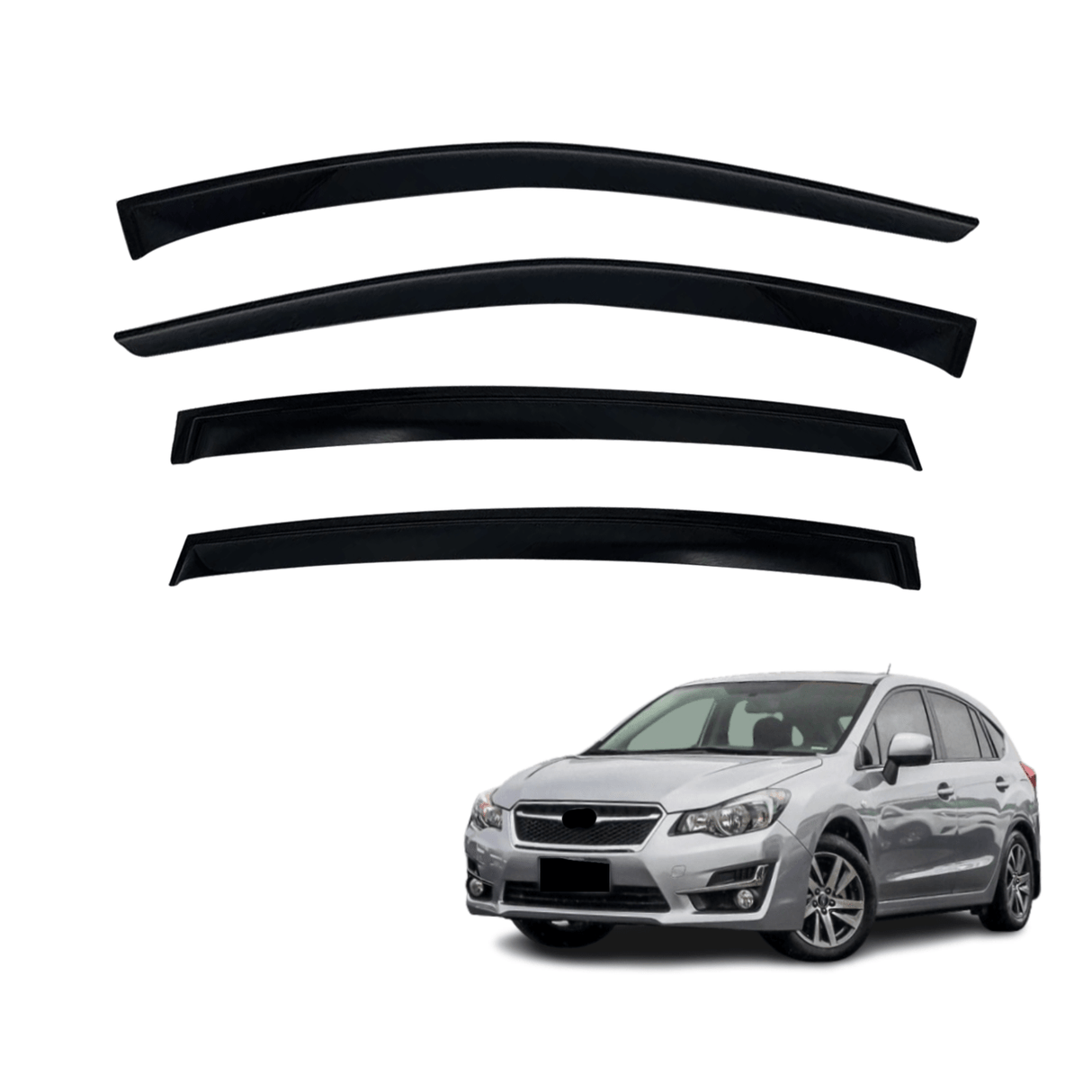 Luxury Weather Shields for Subaru Impreza G4 Series Hatch 2012-2016