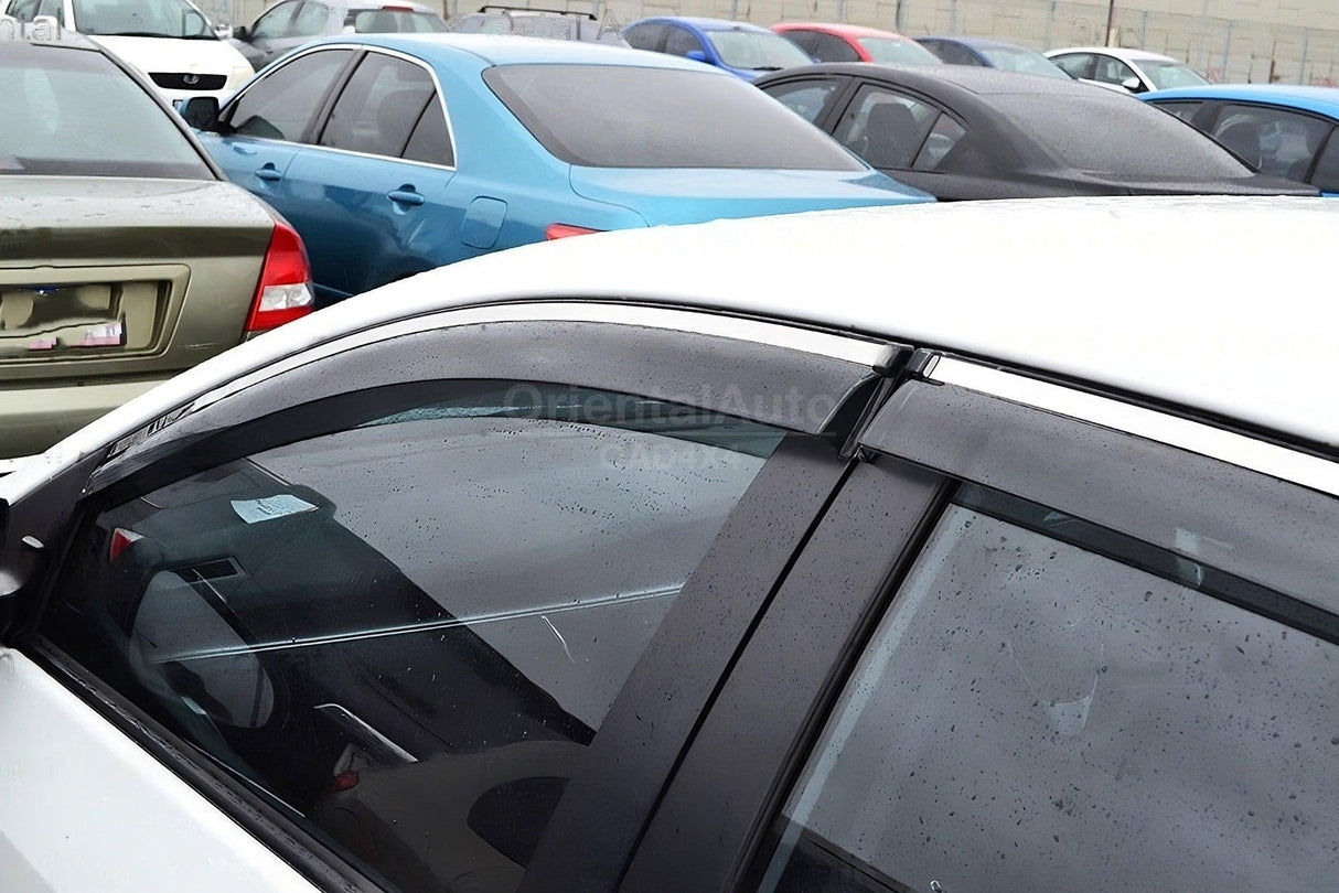 Stainless Edge Weather Shields for Toyota Corolla Sedan 2013-2019