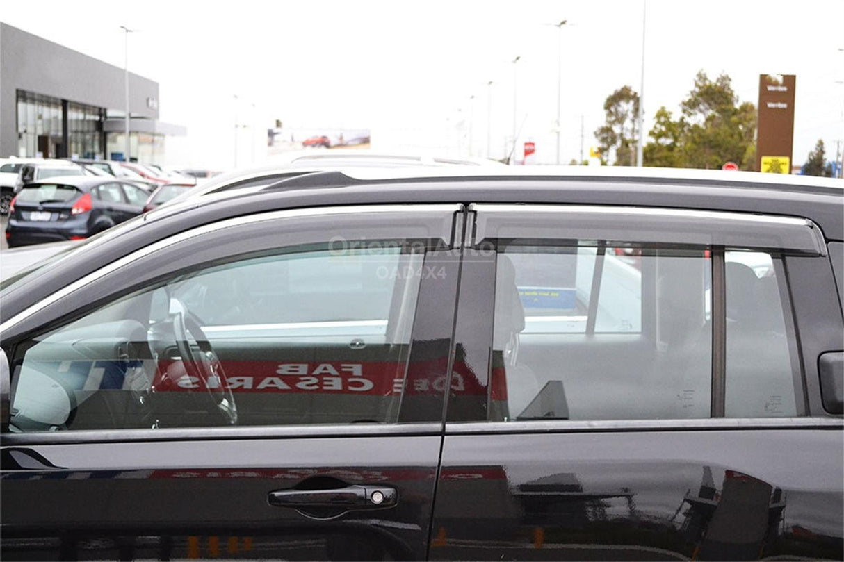 Stainless Edge Weather Shields for Jeep Compass 2007-2017