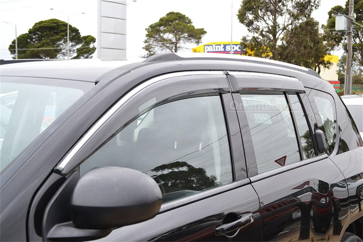 Stainless Edge Weather Shields for Jeep Compass 2007-2017