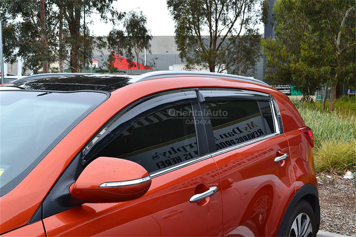 Stainless Edge Weather Shields for KIA Sportage SL Series 2010-2015