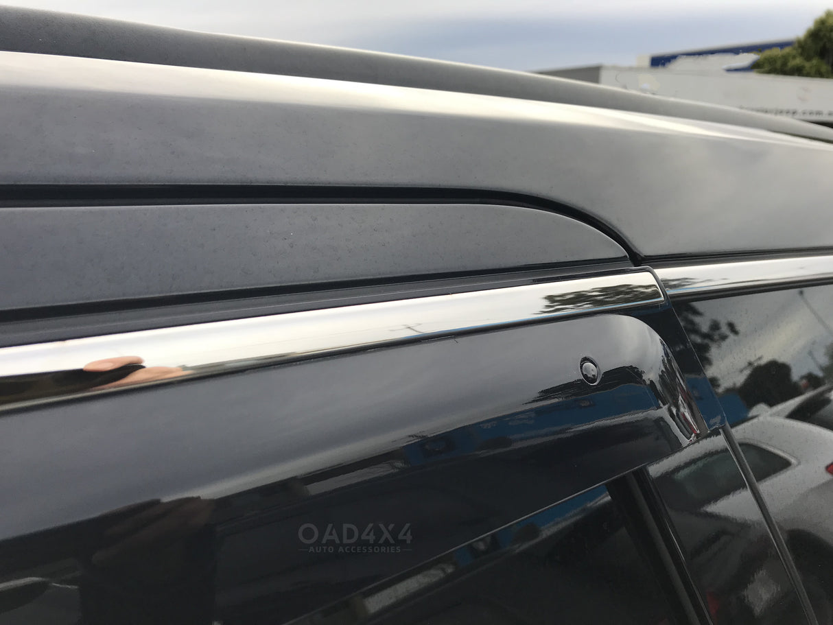 Stainless Edge Weather Shields for Jeep Grand Cherokee WK/WK2 2010-2021