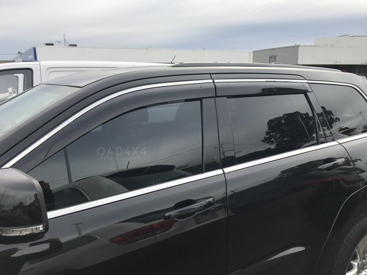 Stainless Edge Weather Shields for Jeep Grand Cherokee WK/WK2 2010-2021