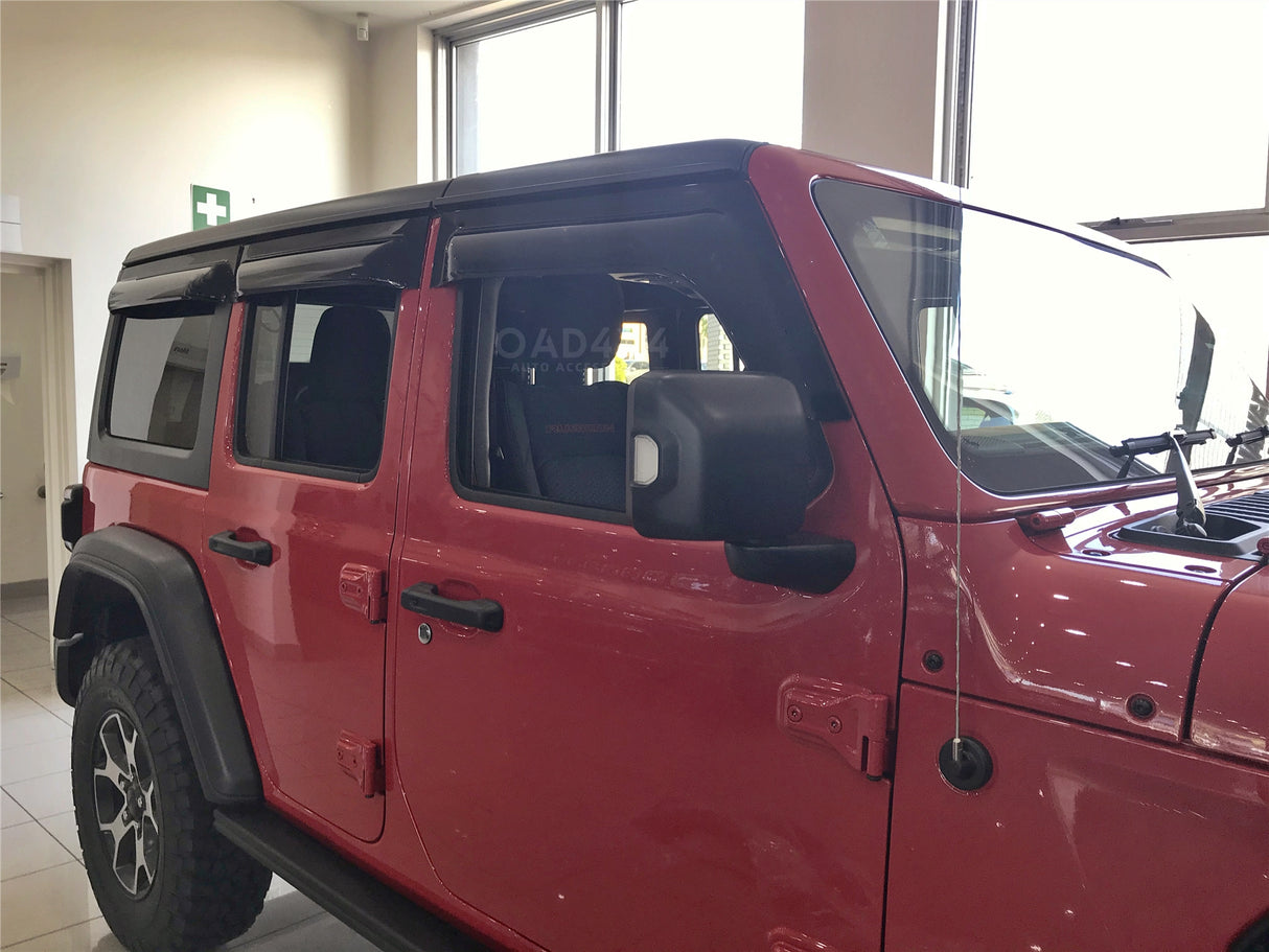 Bonnet Protector & Widened Weathershields for Jeep Wrangler JL Series 2018-Onwards 6PCS