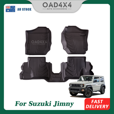 Premium Custom 3D Floor Mats Mat for Suzuki Jimny 3 Doors Manual Transmission 2018-Onwards Car Mats