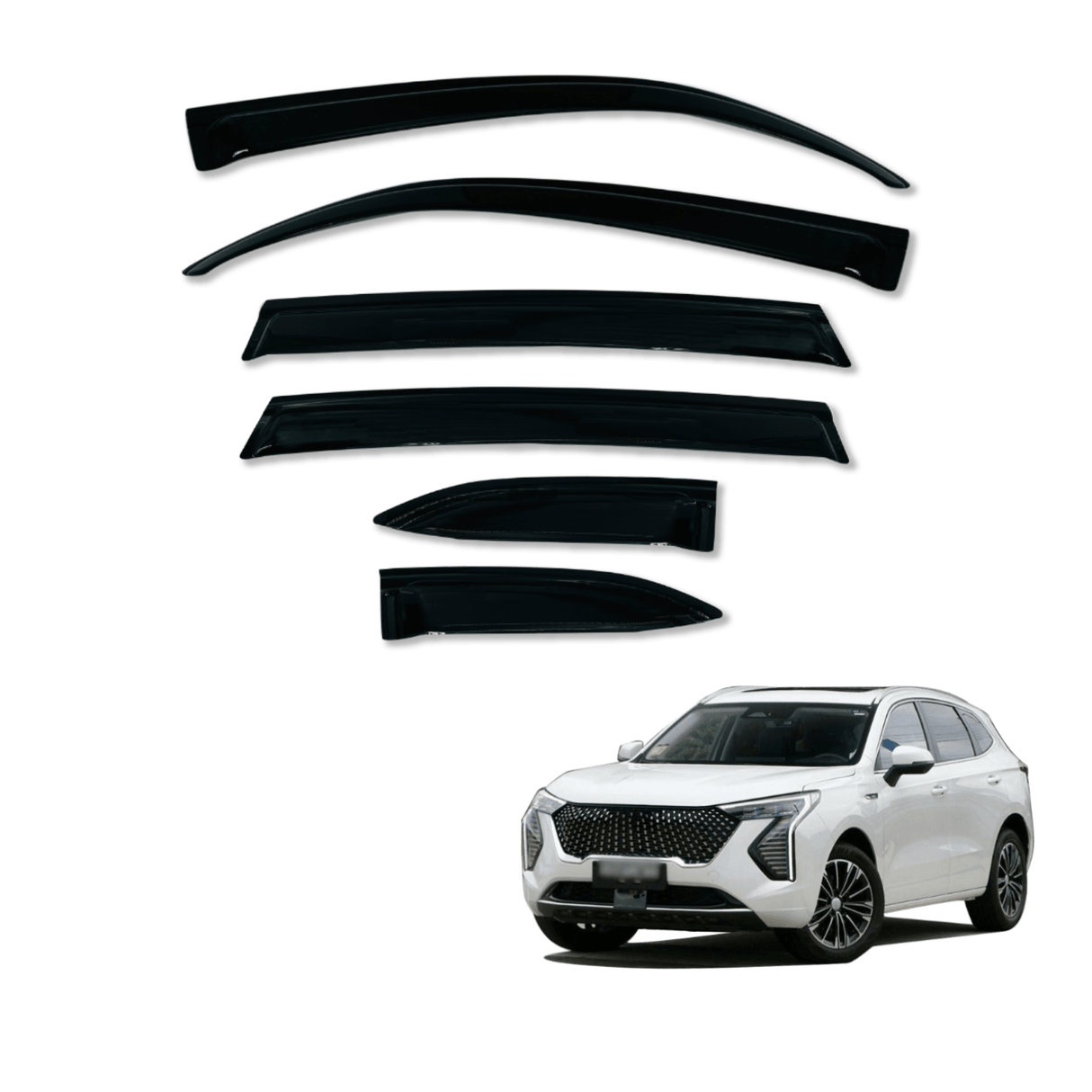Luxury Weather Shields for Haval Jolion 2021-2024 6PCS