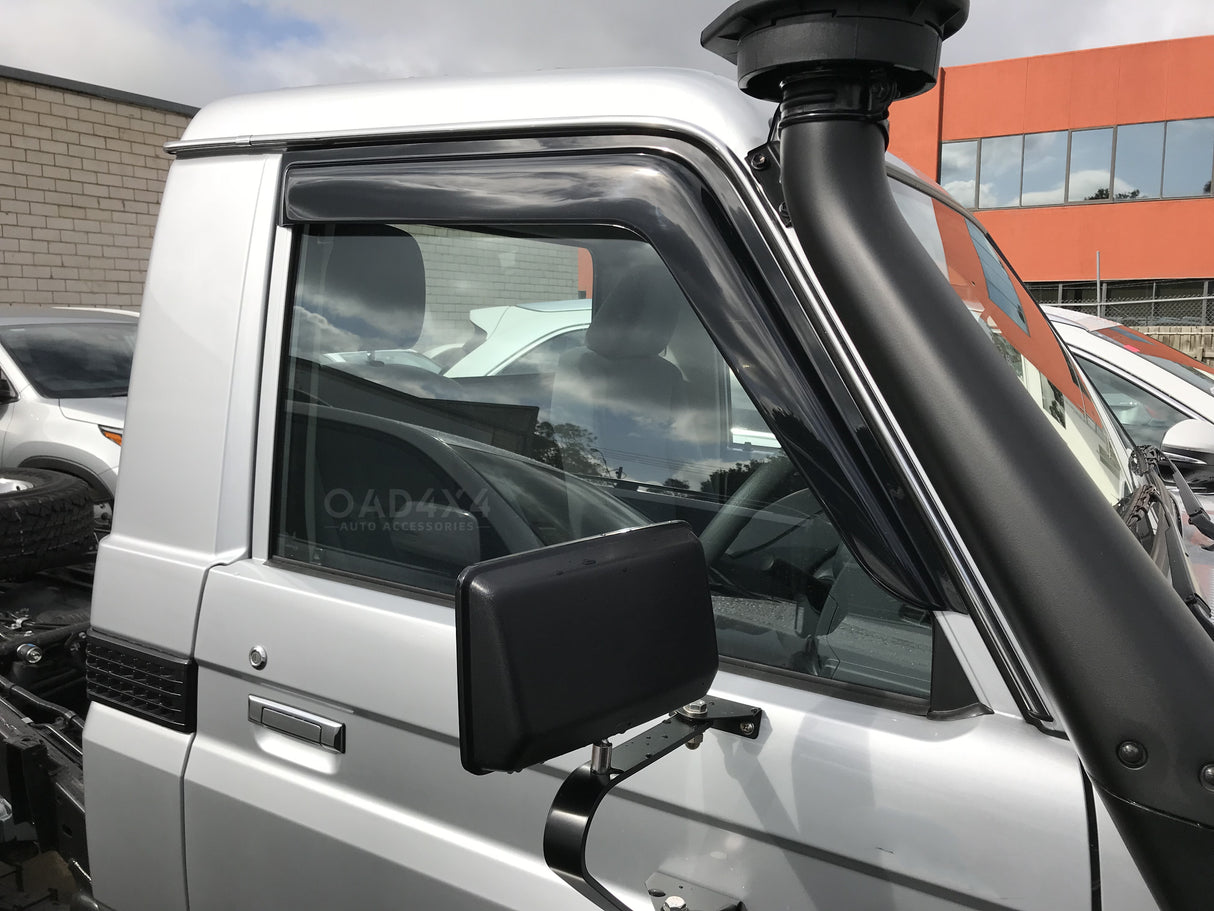 Bonnet Protector & Luxury Weathershields for Toyota Land Cruiser 70 76 78 79 Series UTE 2007-2023 2PCS