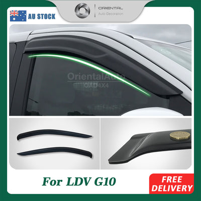 Luxury Weather Shields for LDV G10 2016-Onwards Weathershields Window Visors