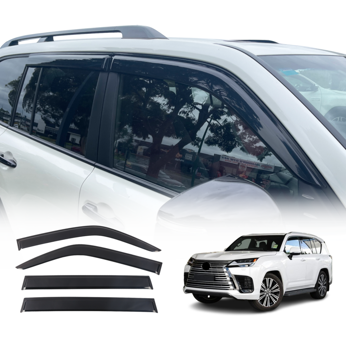 Luxury Weather Shields for Lexus LX500D LX600 2021-Onwards