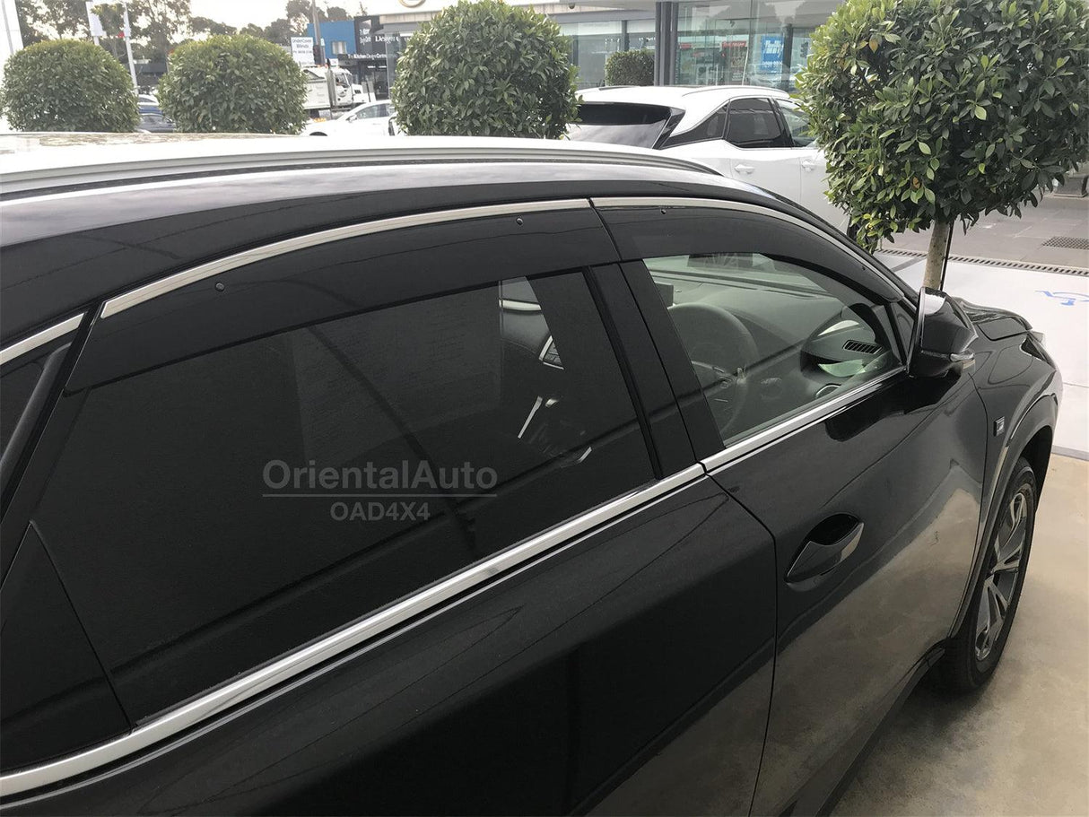 Stainless Edge Weather Shields for Lexus NX Series 2014-2021