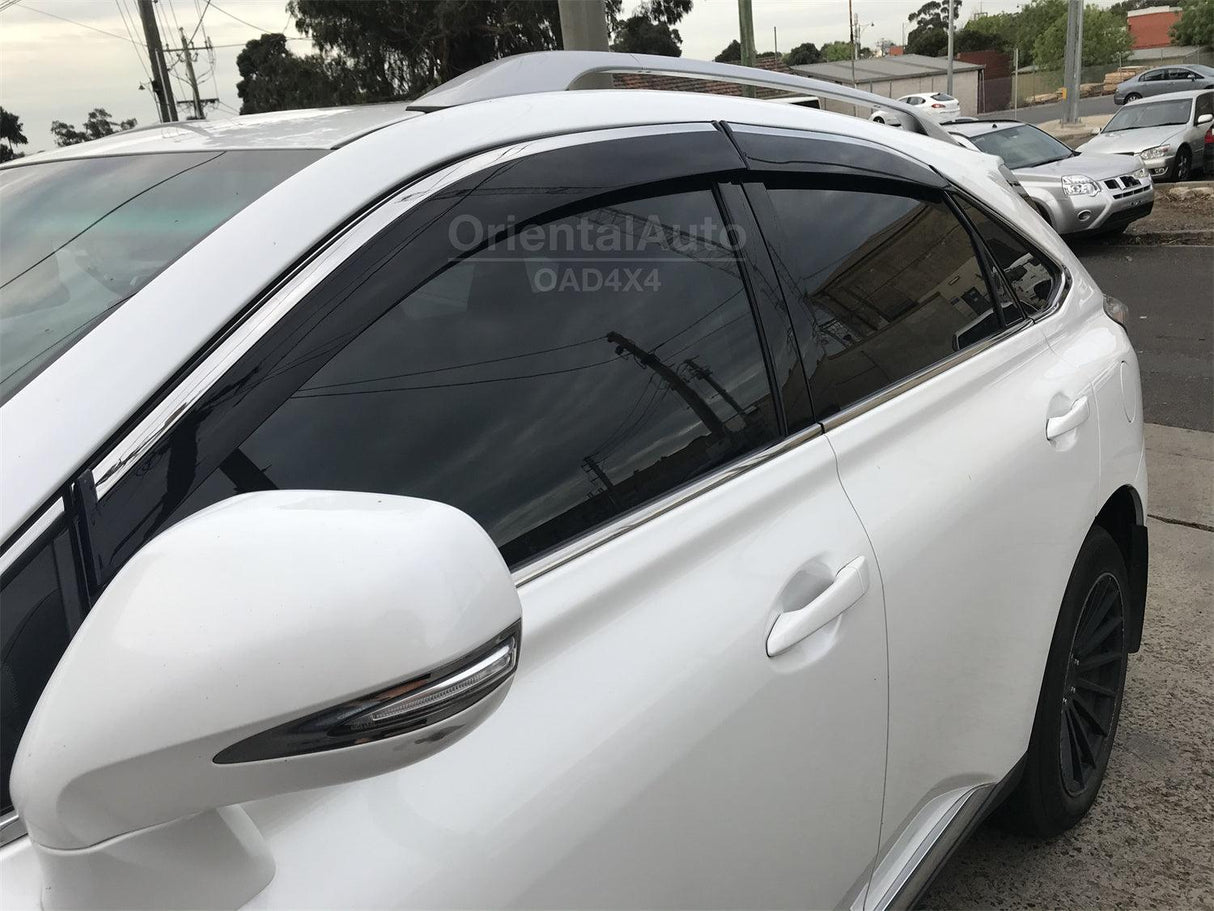 Stainless Edge Weather Shields for Lexus RX270/350/450H 2009-2015